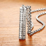 925 Thai Silver Retro faceted Pendant Simple vintage Neutral Style Can be opened Necklace Men's and Women's Party Jewelry