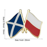 Scotland Flag Laple Pin Badge Brooch