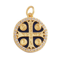Peace Sign Feather Talisman Amulet Witch Religious Charm Pendant,MAMA Love Heart Wiccan Zircon Necklace Jewelry Findings L61