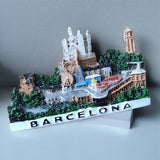 Europe Spain fridge magnets Portugal Resin Refrigerator Sticks Tourism Commemorative Handmade Creative Gifts Barcelona Lisbon