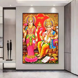 Indian Hindu Goddess Lord Hanuman Poster HD posters Self adhesive waterproof ideal for living room bedroom bar decoration