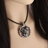 Retro Devil Mask Pendant Japanese Samurai Style Punk Pendant Necklace Men's Gothic Halloween Jewelry Gift
