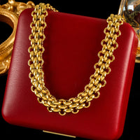 GANPUP 316l Stainless Steel Metal Heavy Thick Chain Necklace Charm Fashion Neck Chain Waterproof Gold Color Jewelry For Women