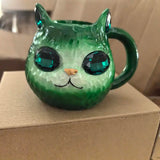 Cat Mug Cat Mineral Crystal Coffee Mugs Tea Cup Handmade Resin Drinking Bottle Cute Animal Home Decor For Kitchen Living Room