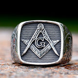 2023 New Arrival Square Shape 316L Stainless Steel Men's Ring Punk Rock Hip Hop Biker Jewelry Gift free shipping