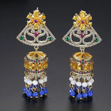 Gypsy Jewelry Retro Ethnic Indian Jhumka Crystal Small Bells Beads Drop Tassel Earrings Women Bohemian Statement Jhumki Tribal