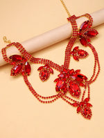 XSBODY European American Hotselling Rhinestone Necklace Personal Exaggerate Dress All-match Jewelry Accessory For Women Banquet