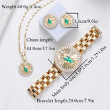 Sally's Paradise Mexican style Saint Jude Virgin Mary jewelry set suitable for daily wear Christmas gift for women ﻿