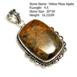 Genuine Labradorite Agate Lapis  Jasper Pendant