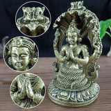 Bronze Color Vishnu Statue Hindu Ganesha Shiva Buddha Figurine Sculpture Room Office Home Decoration India God Feng Shui Crafts
