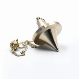 Ya.x Spinning Top Design Reiki Pendulum for Divination,Chakra Testing & Spiritual Energy Brass  Metal Pendulum