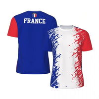 France Flag T Shirt Men Kids 3D Printed Football Tshirt Tops Summer Sports Fitness Short Sleeves Casual Round Neck Tee Shirts