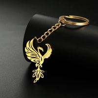 Skyrim Phoenix Pendant Stainless Steel Keychain Men's and Women's Couple Fashion Party Birthday Gift Jewelry Gift New 2025
