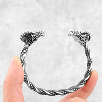 Pop Retro Creative Viking Animal Valknut Bracelet Odin Hip Hop Retro Stainless Steel Jewelry Bracelet Amulet Wholesale