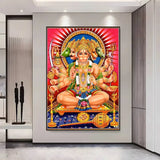 Indian Hindu Goddess Lord Hanuman Poster HD posters Self adhesive waterproof ideal for living room bedroom bar decoration