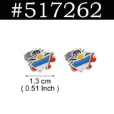 Anniyo Guadeloupe Reunion Island Martinique French Guiana Antigua Map Earrings for Women Girls Stainless Steel Jewelry #533962