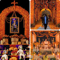 5-50 PCS Marigold Garland Wedding Diwali Decoration Day of the Dead Faux Garlands Wedding Garlands Indian Decor for Prayer Fest
