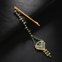 Boho Rhinestone Tassel Forehead Chain Head Band Indian Wedding Decoration Bridal Jewelry Head Chain Hair Accessories Gifts