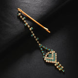 Boho Rhinestone Tassel Forehead Chain Head Band Indian Wedding Decoration Bridal Jewelry Head Chain Hair Accessories Gifts