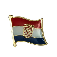 Flags, badges, and pins of countries around the world-
