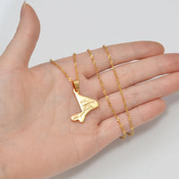 Anniyo Mali Map Pendant Necklaces Jewelry for Women Girls #300510