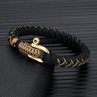 MKENDN Creative Design U shape Brass Shackle Buckle Survival Bracelet Handmade Outdoor Camping Rescue Emergency Rope Bracelet