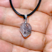 Natural Crystal Herkimer Diamond Pendant Hang Stone Gemstones Mineral Energy Reiki Home Decorations Gift Ore Crystals