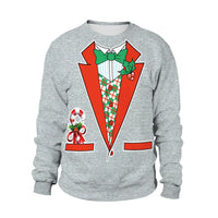 Men Women Llama Ugly Christmas Sweatshirt 3D Funny Print New Year Eve Xmas Sweater Couples Pullover Holiday Party Jumper Tops