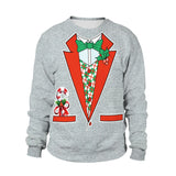 Men Women Llama Ugly Christmas Sweatshirt 3D Funny Print New Year Eve Xmas Sweater Couples Pullover Holiday Party Jumper Tops