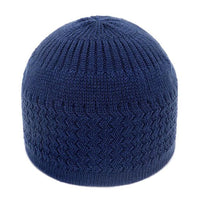 1pc Men's Casual Knitted Muslim Women Prayer Hats Winter Warm Beanies Cap Islamic Ramadan
