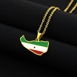 2024 new fashion stainless steel retro dripping oil national style Somaliland pendant necklace temperament everything collarbone