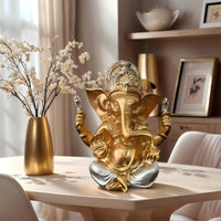 1 Piece of Exquisite Indian Elephant God Jialash Golden Statue Ornaments, Praying for Blessings and Auspicious Home Goodies, Unified Indian Art Style Decoration
