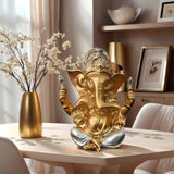 1 Piece of Exquisite Indian Elephant God Jialash Golden Statue Ornaments, Praying for Blessings and Auspicious Home Goodies, Unified Indian Art Style Decoration