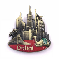 Metallic Fridge Magnets of European Countries Resorts Bottle Opener Famous Landmarks Magnetic Stickers for Message Board Decor