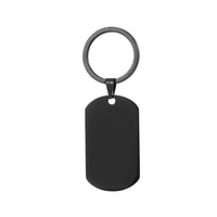 Custom Laser Engrave Photo Text Tag Key Chain Stainless Steel Personalized Name Date Key Ring  Anniversary Gift Daily Jewellery