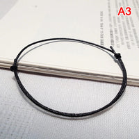 Rope Anklet Black Red Color Adjustable Bracelet Classic Men Women Summer Barefoot Sandals Anklet Jewelry
