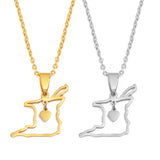 Anniyo 2CM Outline Heart Trinidad and Tobago Map Pendant Necklaces For Women Girls Trendy Ethnic Jewelry @365921