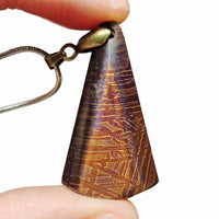 Natural Iron Meteorite Material Pendant Muonionalusta Iron Meteorite Necklace Meteorite Specimen Collection