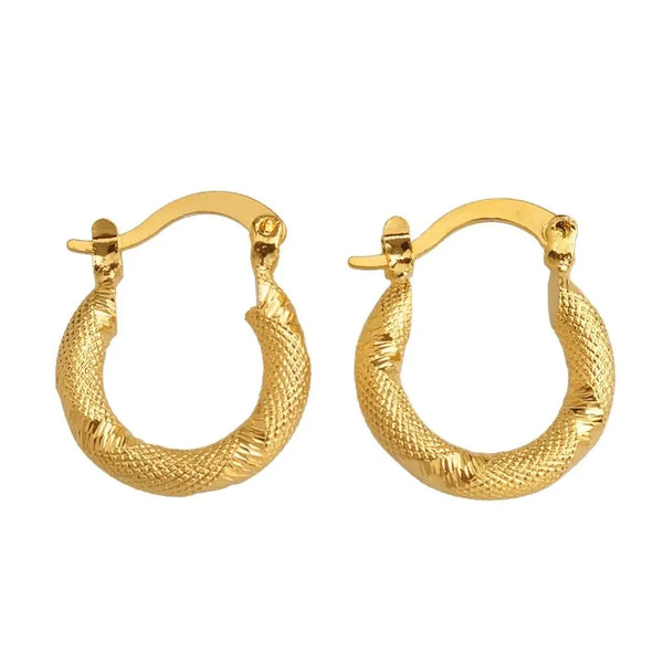 Anniyo Small Earrings Stud for Women Girls,Trendy Party Jewelry Arab African,South America  #008116