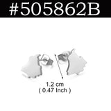 Venezuela,Afghanistan,Lebanon Cedar,Madagascar,India Punjab,Trinidad and Tobago Stud Earrings Stainless Steel Jewelry #505621