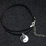 10pcs/lot Men Women's Fashion Alloy Tai Chi Gossip Pendants Yin Yang Charms Necklaces Jewelry Whoesale