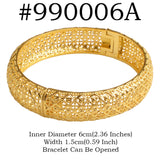 Anniyo 6CM/2.36 Inch Dubai Bangle for Women Girls Wedding Party Ethiopian Bracelet African Arab Jewelry @990006