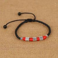 Simple Adjustable Handmade Leaf Anklets Woven Adjustable Rope Lucky Foot Bracelet For Women Men Jewelry