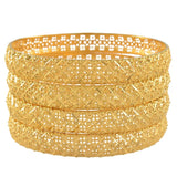 Anniyo 4 Pieces/Lot Wholesale African Bangle Ethiopian Gold Color Bracelets Style of Middle East Dubai Weeding Products @086306
