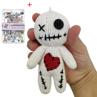 Halloween Scray Voodoo Dolls Majic Creepy Ghost String Plush Pin Needle Holder Horror Christmas Ornaments For Witchcraft Trick