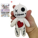 Halloween Scray Voodoo Dolls Majic Creepy Ghost String Plush Pin Needle Holder Horror Christmas Ornaments For Witchcraft Trick