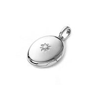 TrustDavis 925 Sterling Silver Women's Fashion Star Photo Locket Pendant with Two Photos for Women Men Jewelry Gift DS4341