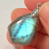 Pendant Natural Stone Irregular Shape Blue Purple Labradorite Pendant for Women Men Jewelry 1Pcs