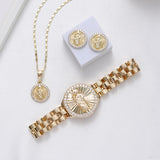 Sally's Paradise Mexican style Saint Jude Virgin Mary jewelry set suitable for daily wear Christmas gift for women ﻿
