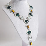 Large Heavy Chunky Necklace For Women Statement Vintage Fashion Jewelry Long Drop Daily Accessories Wholesale Holiday Gift MQ522